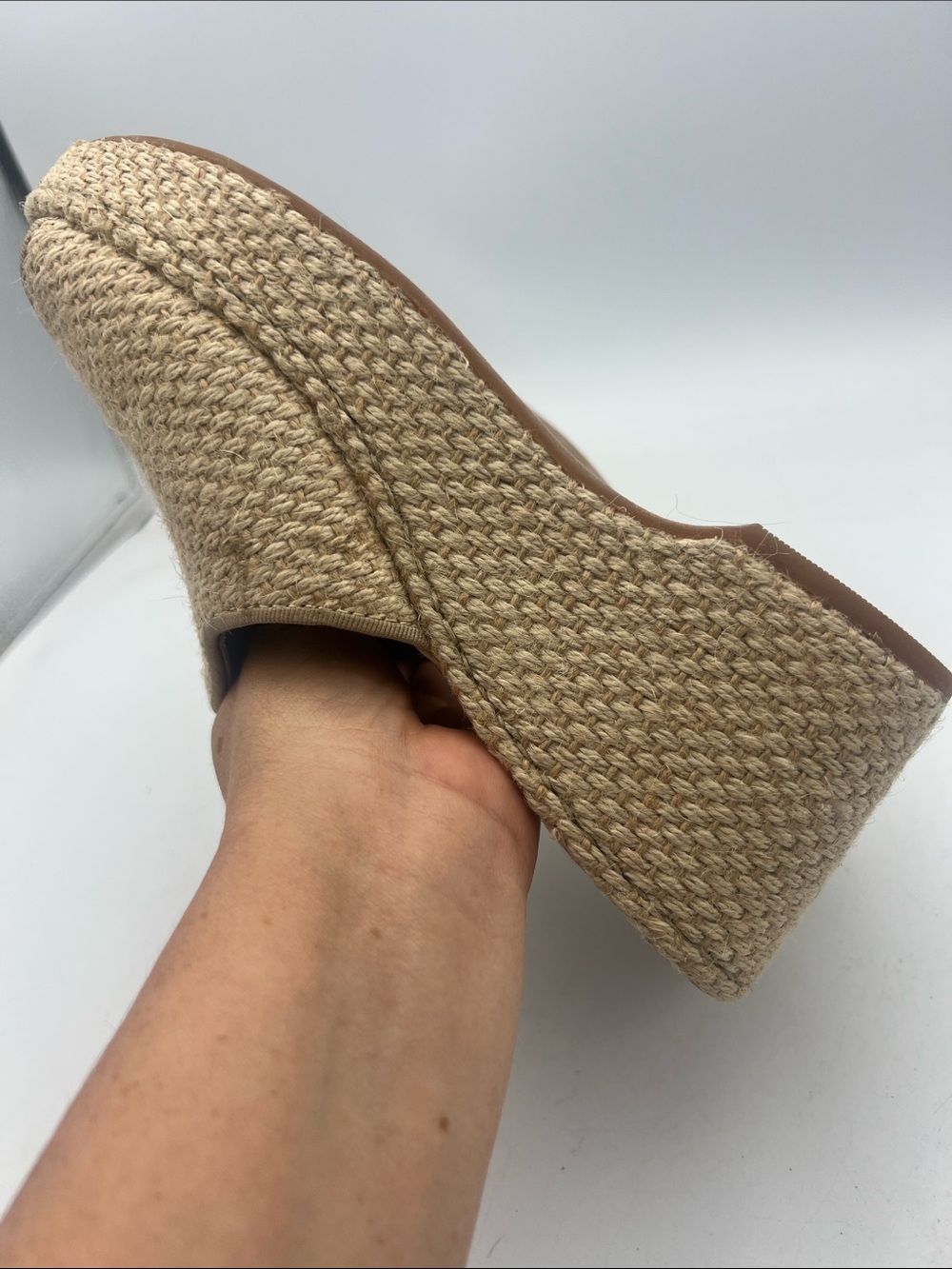Børn "Lila" Raffia Wedge Sandals Women’s Size 8M - Picture 11 of 13